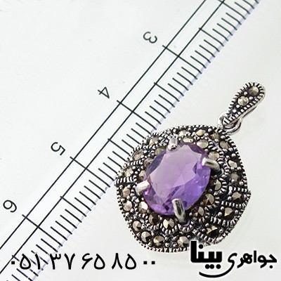 گردنبند آمتیست زنانه مارکازیت هانگ _کد:7910