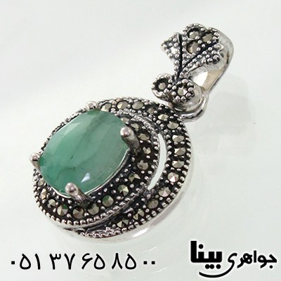 گردنبند زمرد زنانه مارکازیت هانگ _کد:7912