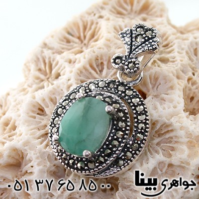 گردنبند زمرد زنانه مارکازیت هانگ _کد:7912