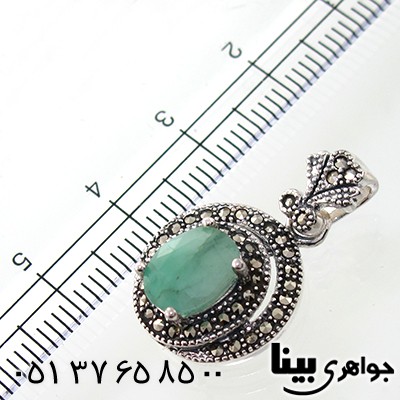 گردنبند زمرد زنانه مارکازیت هانگ _کد:7912