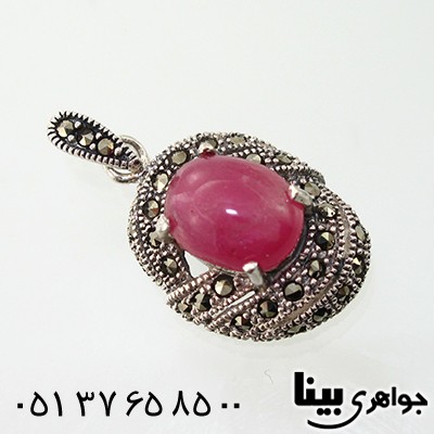 گردنبند یاقوت سرخ زنانه مارکازیت هانگ _کد:7914