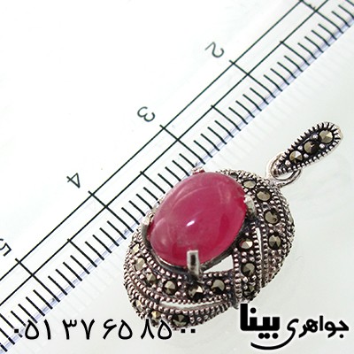 گردنبند یاقوت سرخ زنانه مارکازیت هانگ _کد:7914
