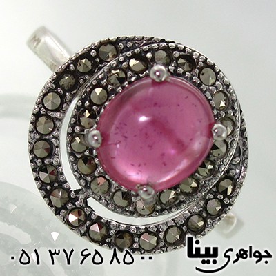 انگشتر یاقوت سرخ زلال زنانه مارکازیت هانگ سوپر _کد:7937