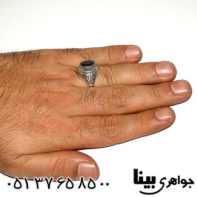 انگشتر یاقوت کبود آفریقایی مردانه _کد:7940