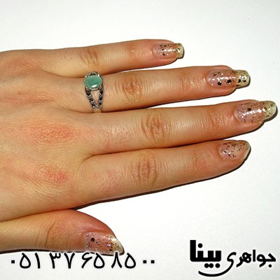 انگشتر زمرد زنانه مارکازیت هانگ _کد:7945