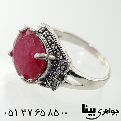 انگشتر یاقوت سرخ مرغوب درشت سوپر زنانه مارکازیت هانگ _کد:7947