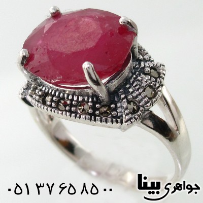 انگشتر یاقوت سرخ مرغوب درشت سوپر زنانه مارکازیت هانگ _کد:7947