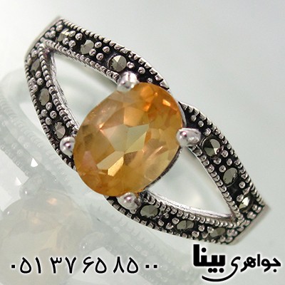 انگشتر سیترین زنانه مارکازیت هانگ _کد:7958