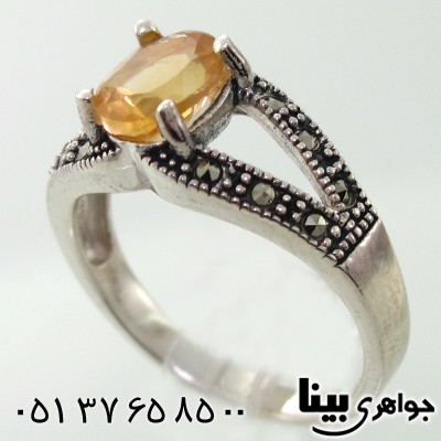 انگشتر سیترین زنانه مارکازیت هانگ _کد:7958