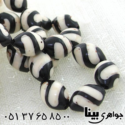 تسبیح کشکول (کوک) و عاج فیل 33 دانه ای درشت مرصع کاری _کد:7990