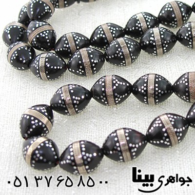 تسبیح کشکول (کوک) 33 دانه ای درشت نقره کاری مرغوب و درجه یک _کد:8007