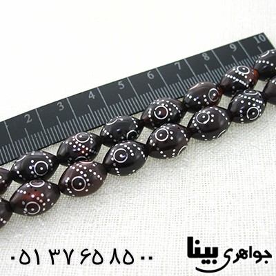 تسبیح کشکول (کوک) 33 دانه ای درشت نقره کوب _کد:8008