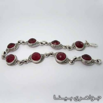 دستبند یاقوت سرخ مارکازیت