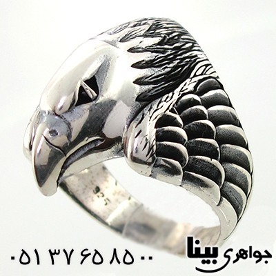 انگشتر نقره مردانه مدل عقاب _کد:8045