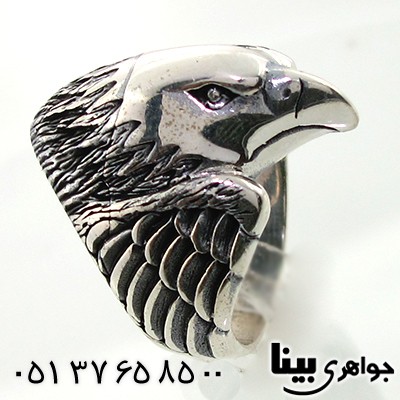 انگشتر نقره مردانه مدل عقاب _کد:8045