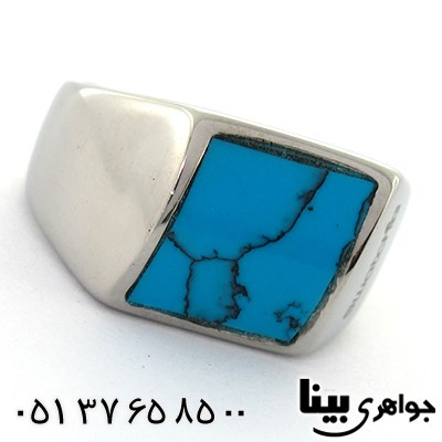 انگشتر برند Swatch سوئیسی مردانه طرح فیروزه _کد:8059