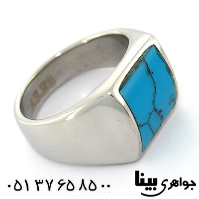 انگشتر برند Swatch سوئیسی مردانه طرح فیروزه _کد:8059