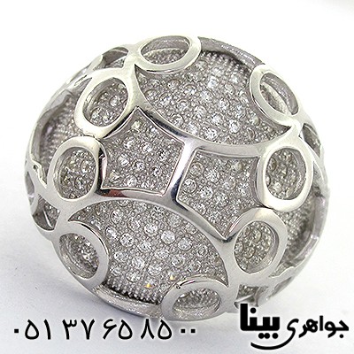 انگشتر اتمی سوئیسی زنانه درشت فانتزی میکرو _کد:8075