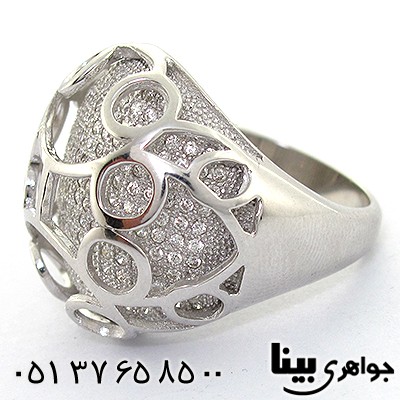 انگشتر اتمی سوئیسی زنانه درشت فانتزی میکرو _کد:8075