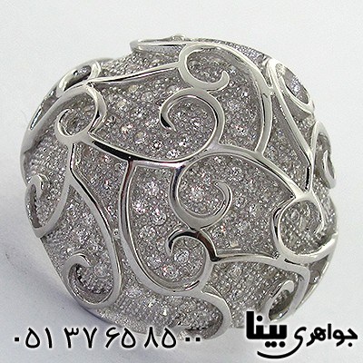 انگشتر اتمی سوئیسی زنانه درشت فانتزی میکرو _کد:8081