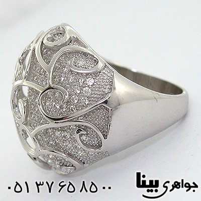 انگشتر اتمی سوئیسی زنانه درشت فانتزی میکرو _کد:8081