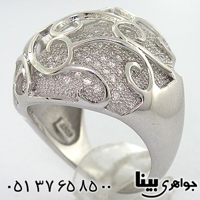 انگشتر اتمی سوئیسی زنانه درشت فانتزی میکرو _کد:8081