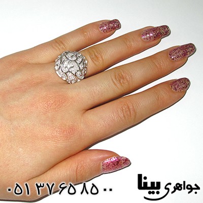 انگشتر اتمی سوئیسی زنانه درشت فانتزی میکرو _کد:8081