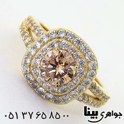 انگشتر سیترین زنانه مانی _کد:8092