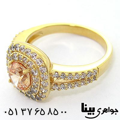 انگشتر سیترین زنانه مانی _کد:8092