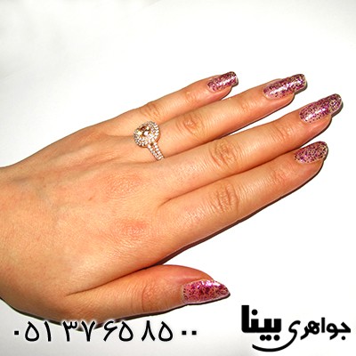 انگشتر سیترین زنانه مانی _کد:8092
