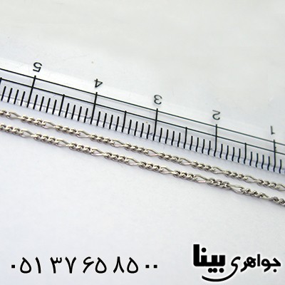 زنجیر نقره زنانه رودیوم 45 سانتی _کد:8104