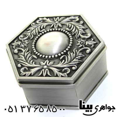 جعبه جواهر فلزی مدل silver طرح گلستان _کد:8107