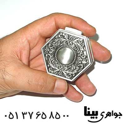 جعبه جواهر فلزی مدل silver طرح گلستان _کد:8107