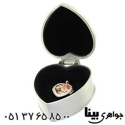 جعبه جواهر فلزی مدل silver طرح قلبی کرملین _کد:8109