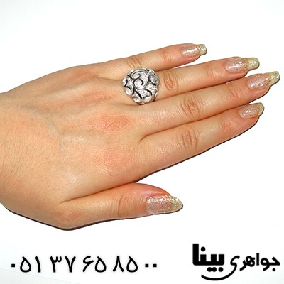 انگشتر اتمی سوئیسی زنانه درشت فانتزی ویشکا _کد:8114