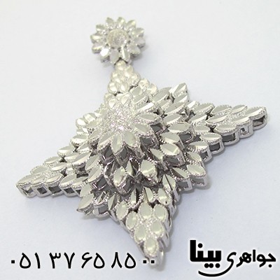 گردنبند نقره زنانه درشت مدل ستاره درخشان _کد:8122