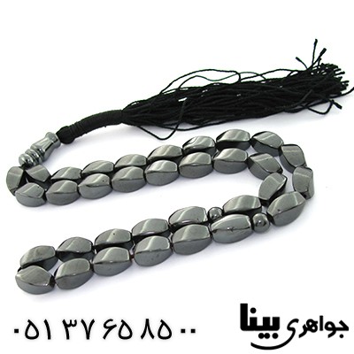 تسبیح حدید 33 دانه ای درشت تراش دار _کد:8129