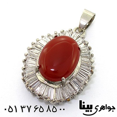 گردنبند عقیق قرمز زنانه مدل تارا _کد:8130