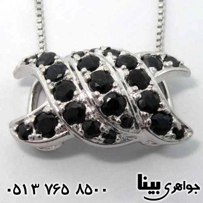 گردنبند یاقوت کبود طرح شنل
