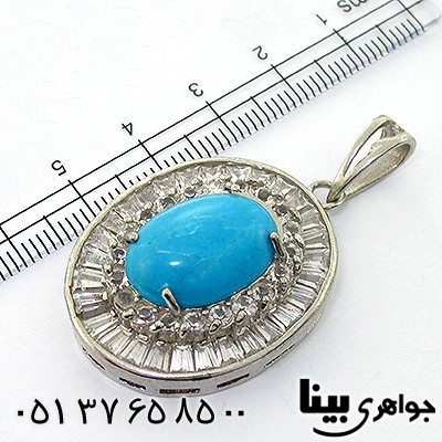 گردنبند فیروزه سنتاتیک مدل آنا _کد:8137