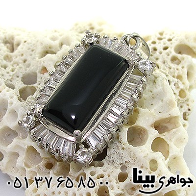 گردنبند عقیق سیاه (اونیکس) زنانه شیک_کد:8139