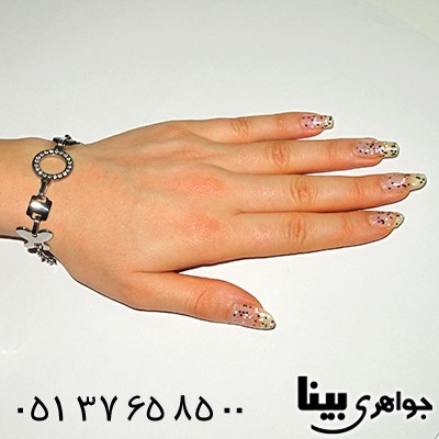 دستبند زنانه طرح پروانه _کد:8142