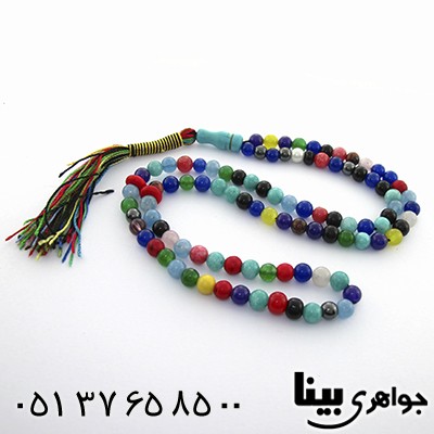 تسبیح چند جواهر ام البنین 101 دانه ای دانه گرد _کد:8162