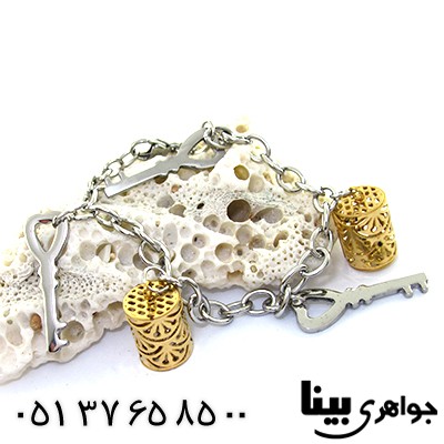 دستبند مدل قفل و کلید _کد:8164