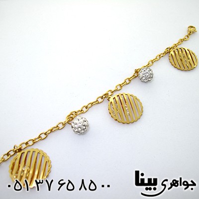 دستبند زنانه مدل دایره ای _کد:8177