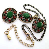سرویس نگین سبز عثمانی 