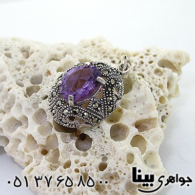 گردنبند آمتیست زنانه مارکازیت هانگ _کد:8188