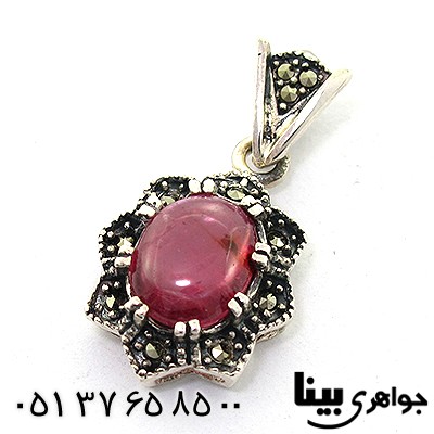 گردنبند یاقوت سرخ زنانه مارکازیت هانگ _کد:8197