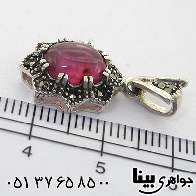 گردنبند یاقوت سرخ زنانه مارکازیت هانگ _کد:8197