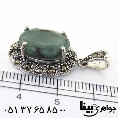 گردنبند زمرد زنانه مارکازیت هانگ _کد:8201